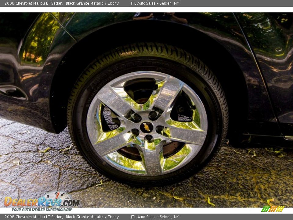 2008 Chevrolet Malibu LT Sedan Black Granite Metallic / Ebony Photo #10
