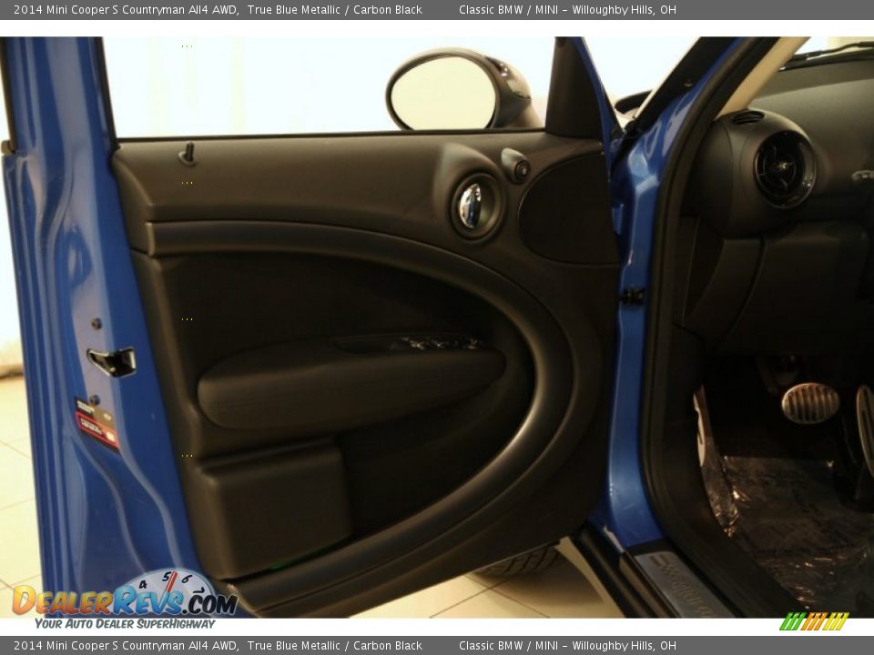 2014 Mini Cooper S Countryman All4 AWD True Blue Metallic / Carbon Black Photo #4