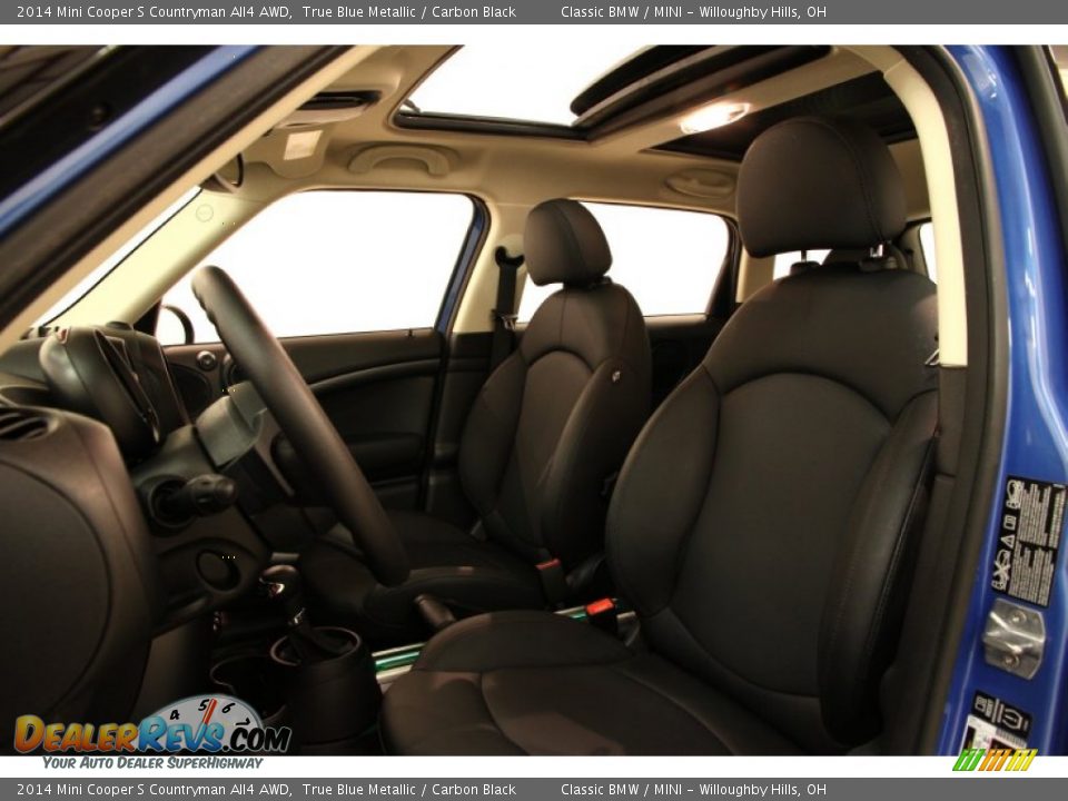 2014 Mini Cooper S Countryman All4 AWD True Blue Metallic / Carbon Black Photo #5