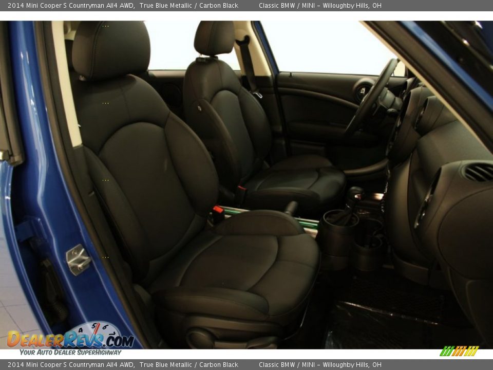 2014 Mini Cooper S Countryman All4 AWD True Blue Metallic / Carbon Black Photo #12