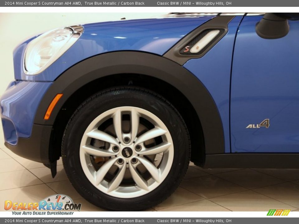 2014 Mini Cooper S Countryman All4 AWD True Blue Metallic / Carbon Black Photo #17