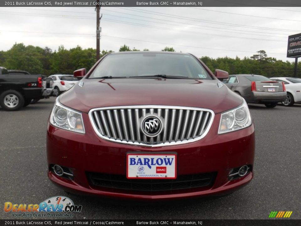 2011 Buick LaCrosse CXS Red Jewel Tintcoat / Cocoa/Cashmere Photo #2