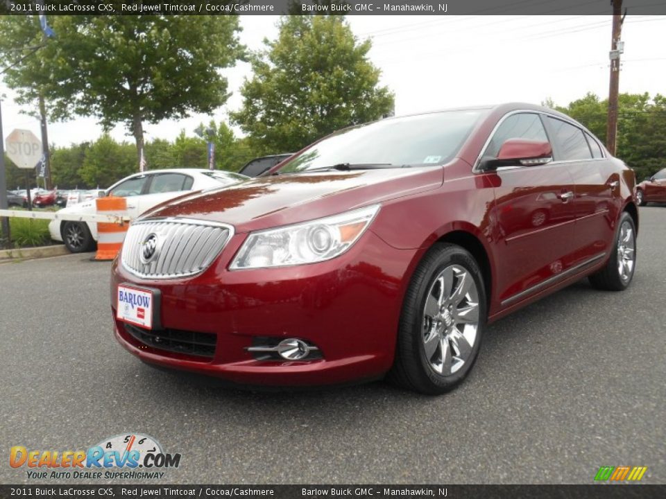 2011 Buick LaCrosse CXS Red Jewel Tintcoat / Cocoa/Cashmere Photo #3