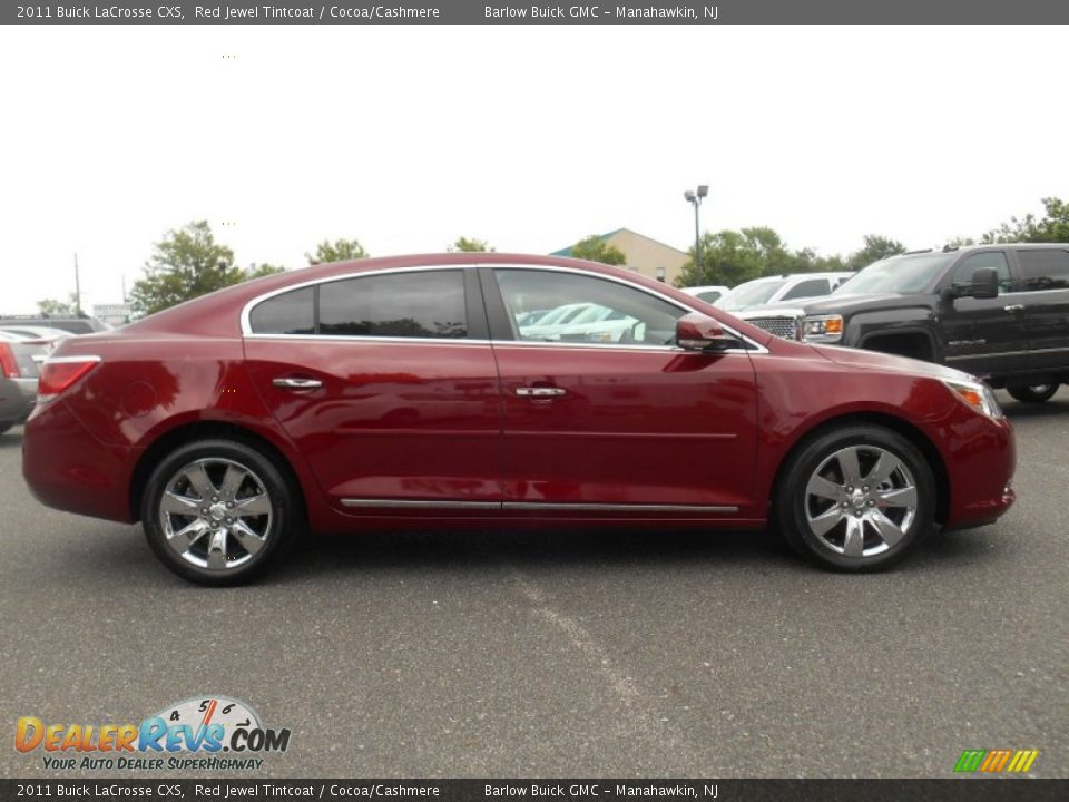 2011 Buick LaCrosse CXS Red Jewel Tintcoat / Cocoa/Cashmere Photo #8