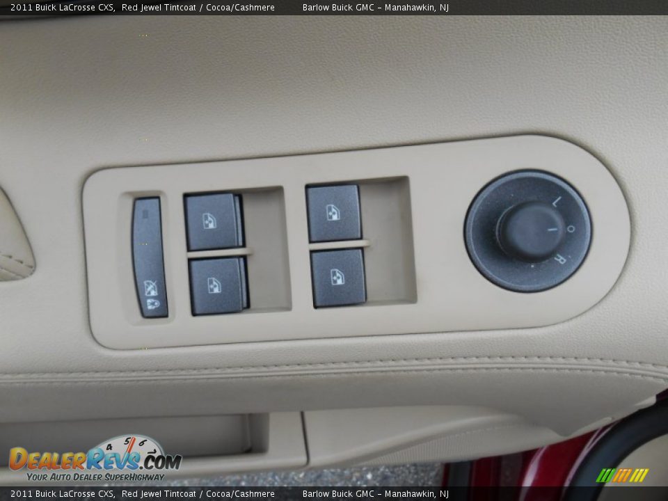 2011 Buick LaCrosse CXS Red Jewel Tintcoat / Cocoa/Cashmere Photo #13