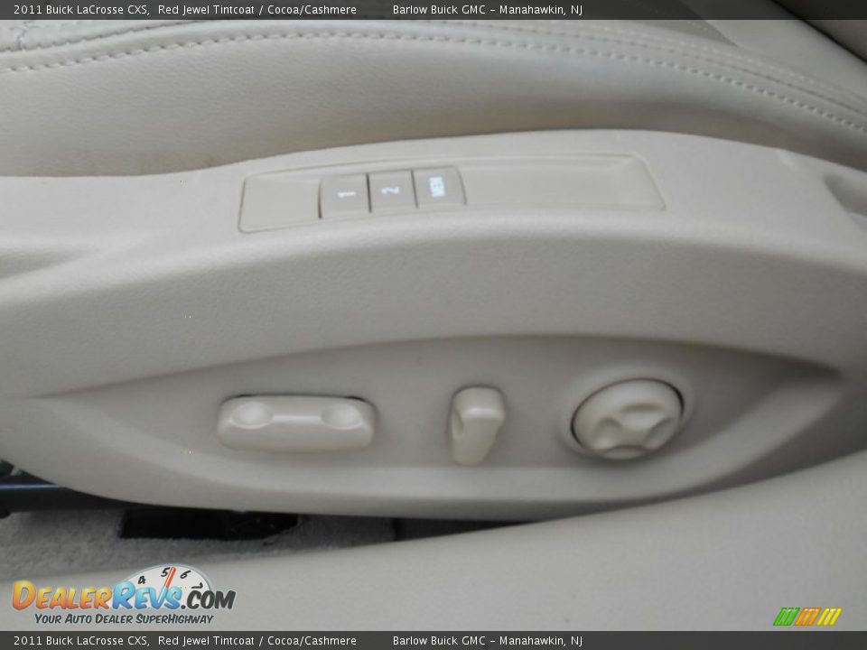 2011 Buick LaCrosse CXS Red Jewel Tintcoat / Cocoa/Cashmere Photo #14