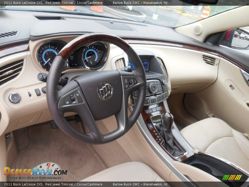 2011 Buick LaCrosse CXS Red Jewel Tintcoat / Cocoa/Cashmere Photo #15