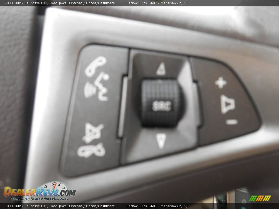 2011 Buick LaCrosse CXS Red Jewel Tintcoat / Cocoa/Cashmere Photo #24