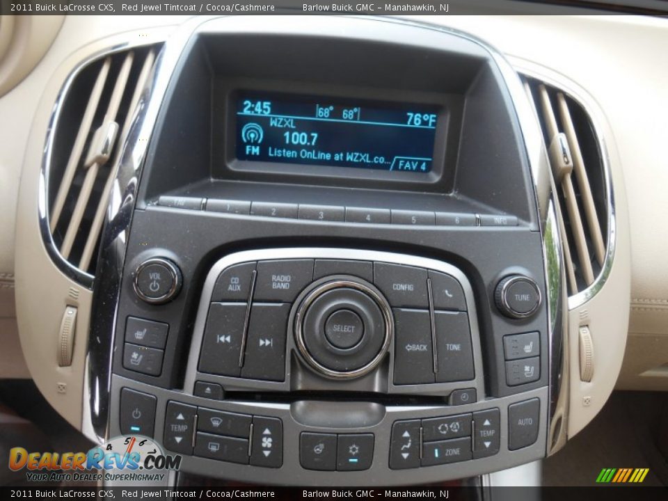 2011 Buick LaCrosse CXS Red Jewel Tintcoat / Cocoa/Cashmere Photo #26