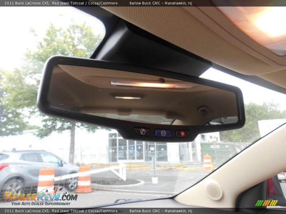 2011 Buick LaCrosse CXS Red Jewel Tintcoat / Cocoa/Cashmere Photo #27