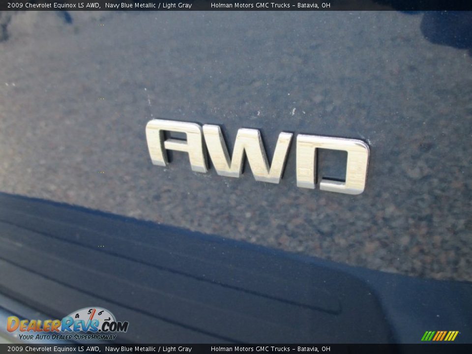 2009 Chevrolet Equinox LS AWD Navy Blue Metallic / Light Gray Photo #22