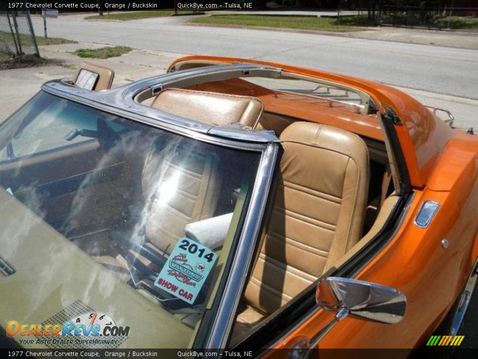 1977 Chevrolet Corvette Coupe Orange / Buckskin Photo #9