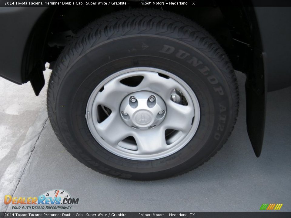 2014 Toyota Tacoma Prerunner Double Cab Super White / Graphite Photo #11