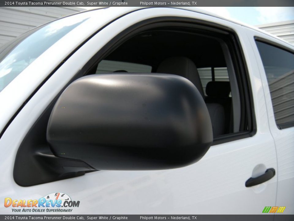 2014 Toyota Tacoma Prerunner Double Cab Super White / Graphite Photo #12