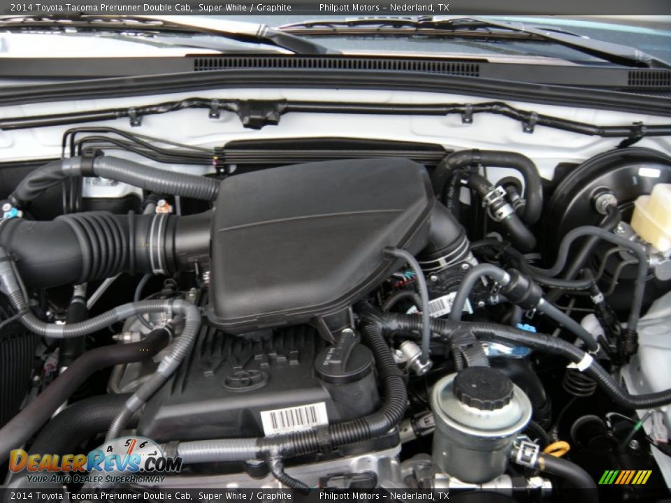 2014 Toyota Tacoma Prerunner Double Cab Super White / Graphite Photo #16