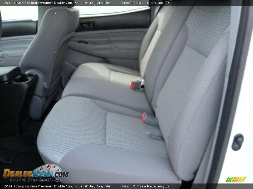 2014 Toyota Tacoma Prerunner Double Cab Super White / Graphite Photo #20