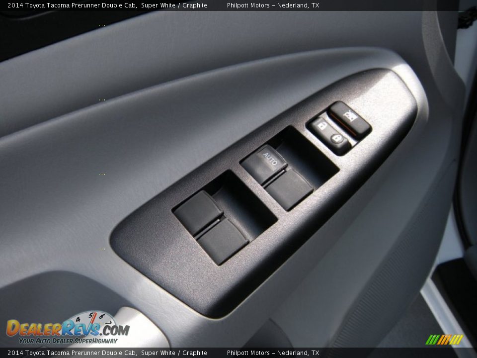 2014 Toyota Tacoma Prerunner Double Cab Super White / Graphite Photo #22