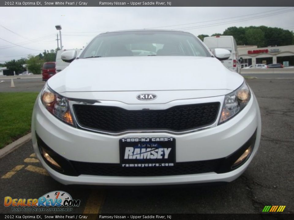 2012 Kia Optima EX Snow White Pearl / Gray Photo #2