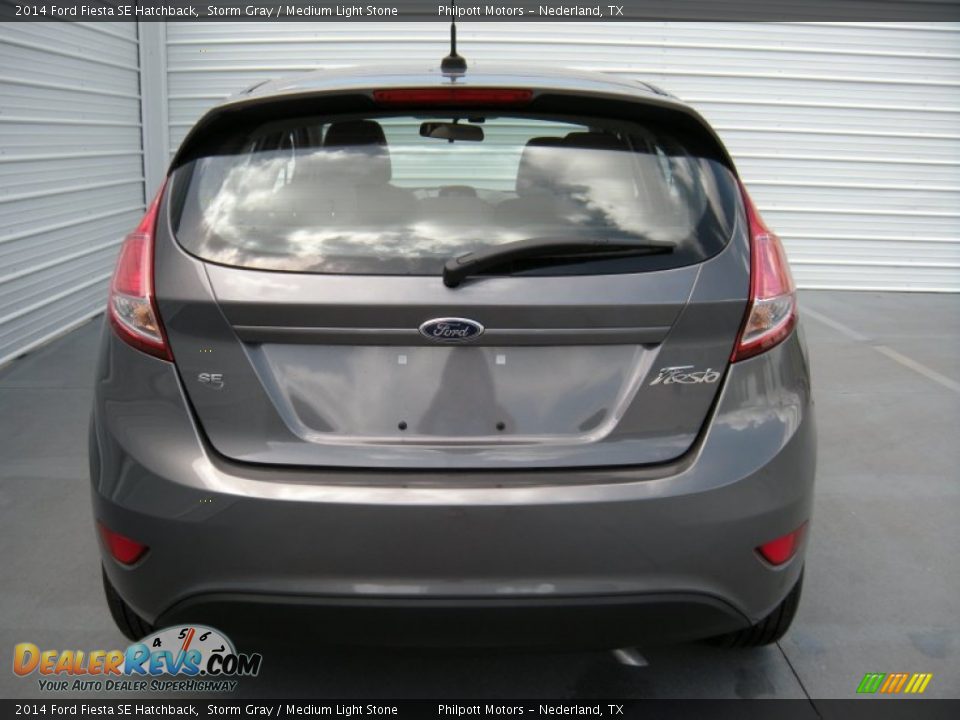 2014 Ford Fiesta SE Hatchback Storm Gray / Medium Light Stone Photo #5