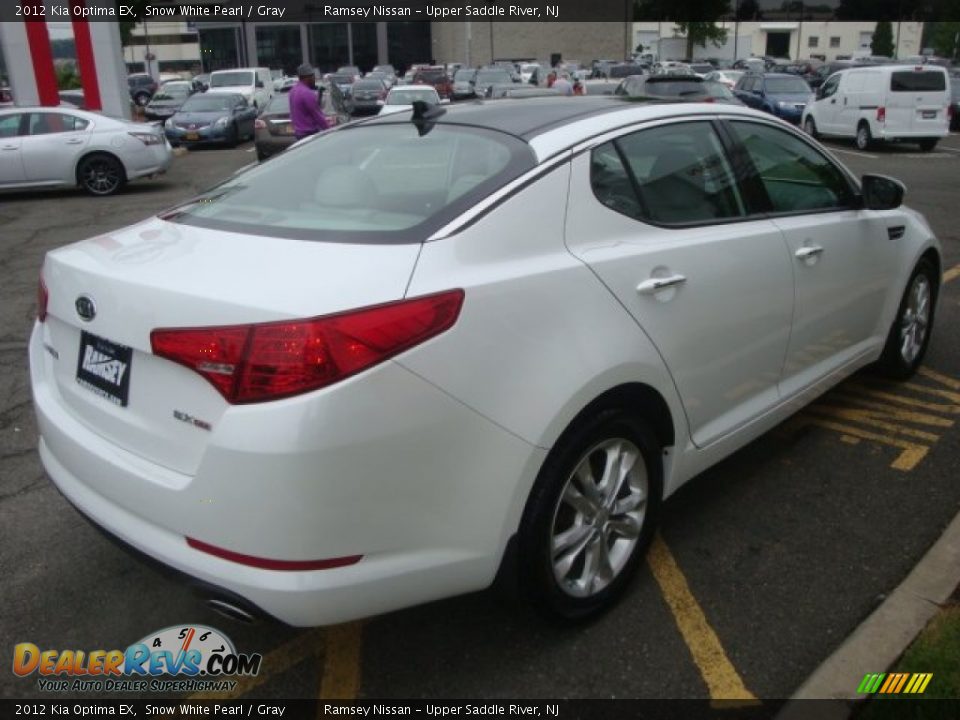 2012 Kia Optima EX Snow White Pearl / Gray Photo #5