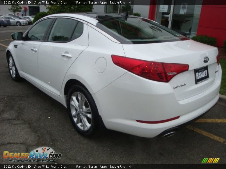 2012 Kia Optima EX Snow White Pearl / Gray Photo #7