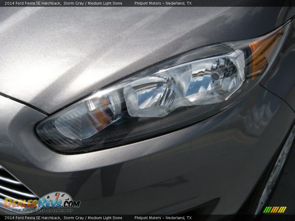 2014 Ford Fiesta SE Hatchback Storm Gray / Medium Light Stone Photo #9