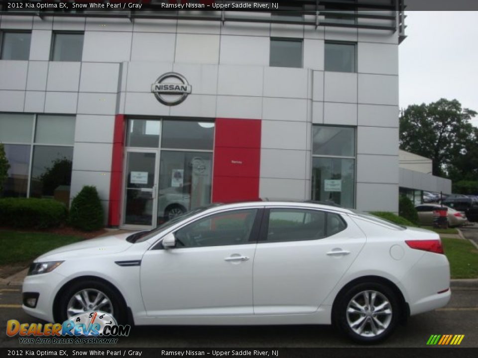 2012 Kia Optima EX Snow White Pearl / Gray Photo #8