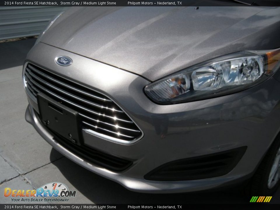 2014 Ford Fiesta SE Hatchback Storm Gray / Medium Light Stone Photo #10