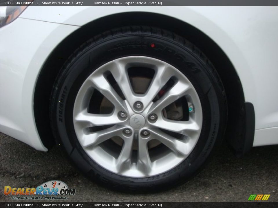 2012 Kia Optima EX Snow White Pearl / Gray Photo #9