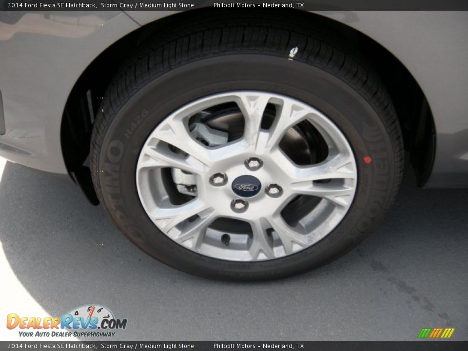2014 Ford Fiesta SE Hatchback Storm Gray / Medium Light Stone Photo #11