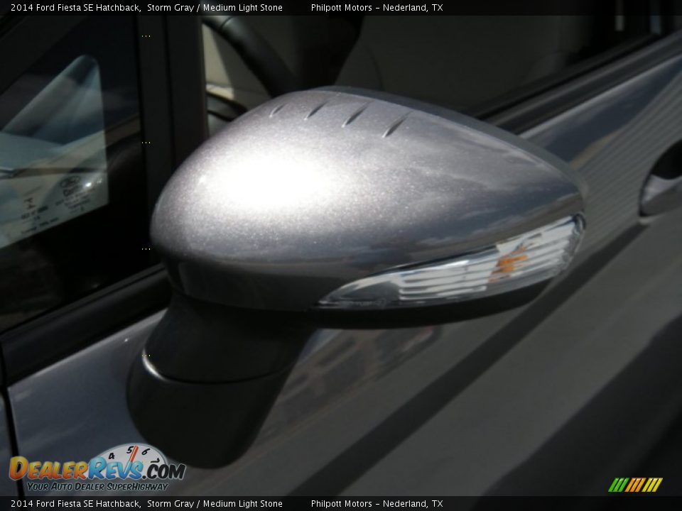 2014 Ford Fiesta SE Hatchback Storm Gray / Medium Light Stone Photo #12