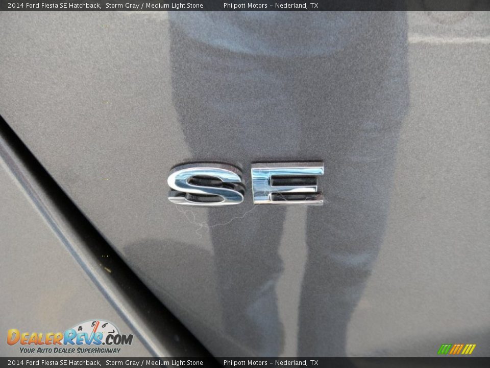 2014 Ford Fiesta SE Hatchback Storm Gray / Medium Light Stone Photo #14