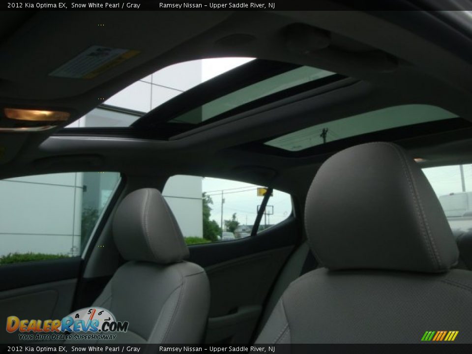 2012 Kia Optima EX Snow White Pearl / Gray Photo #14