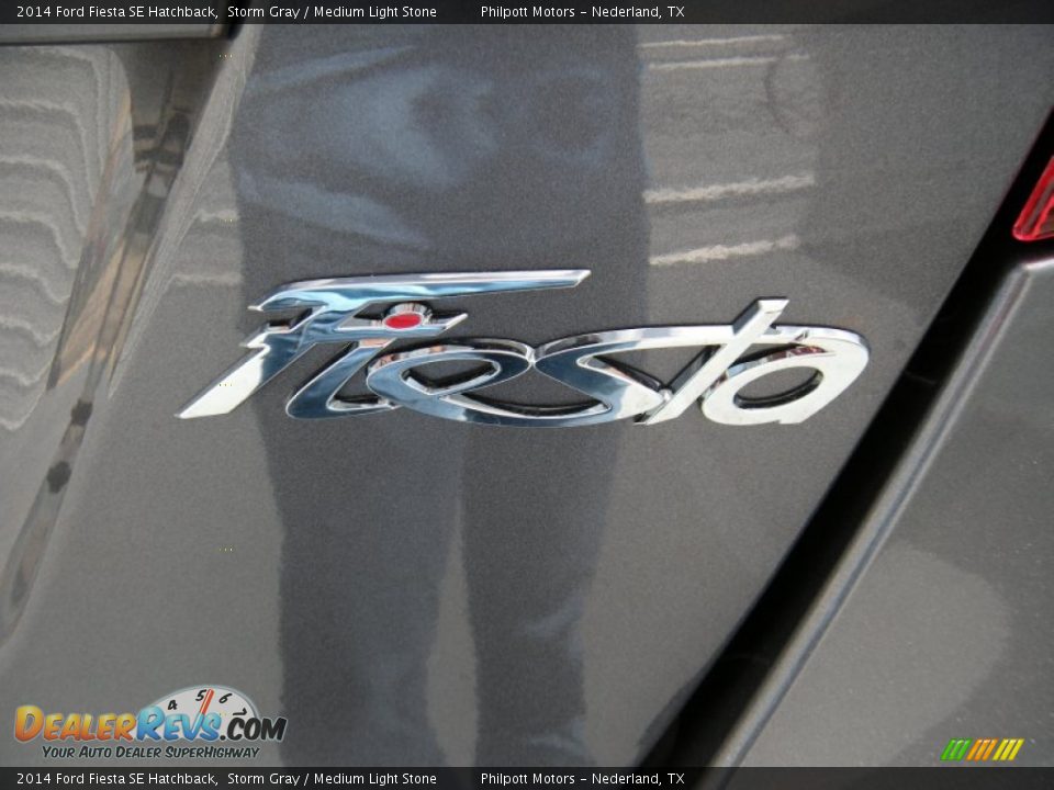 2014 Ford Fiesta SE Hatchback Storm Gray / Medium Light Stone Photo #15