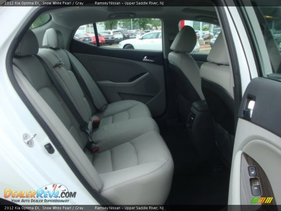 2012 Kia Optima EX Snow White Pearl / Gray Photo #16