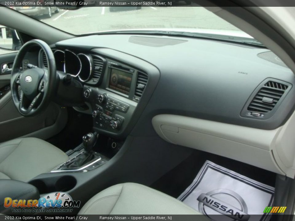 2012 Kia Optima EX Snow White Pearl / Gray Photo #17