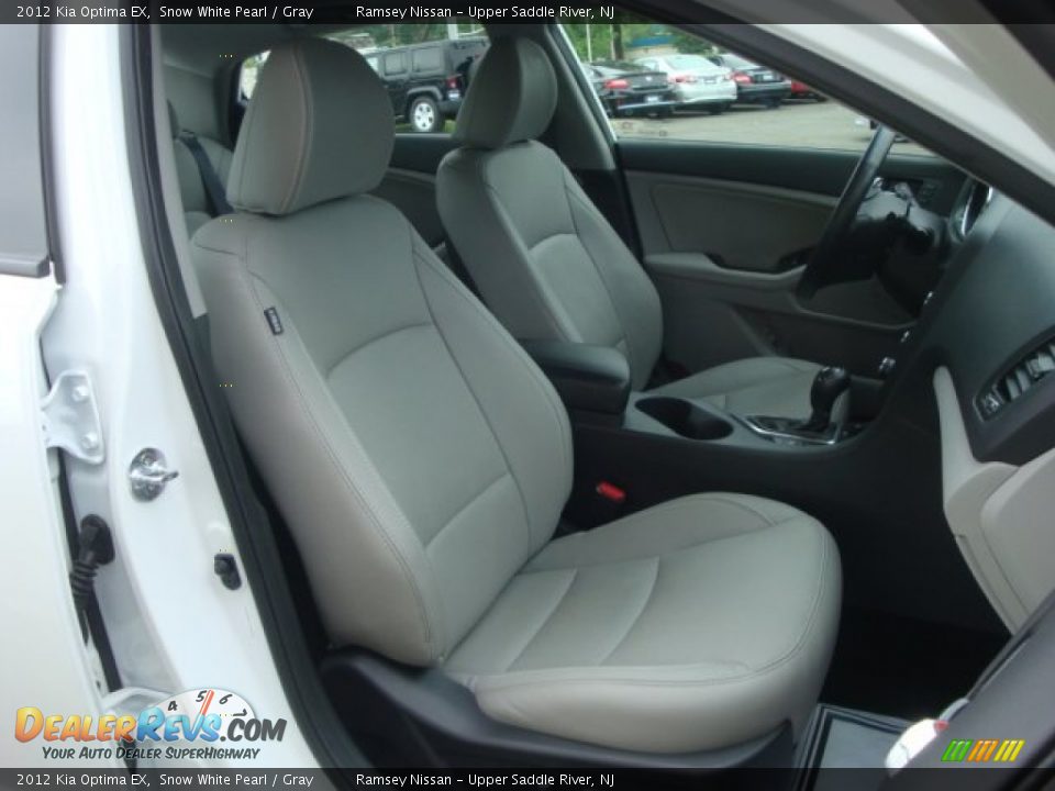 2012 Kia Optima EX Snow White Pearl / Gray Photo #18