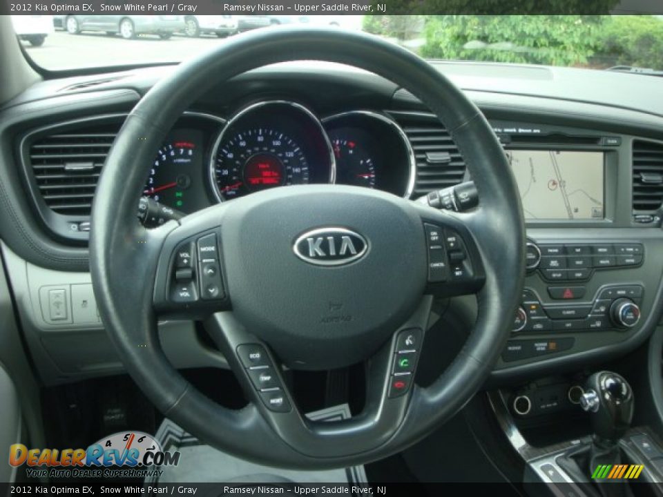 2012 Kia Optima EX Snow White Pearl / Gray Photo #19