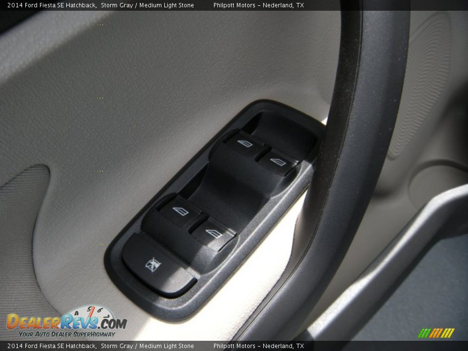 2014 Ford Fiesta SE Hatchback Storm Gray / Medium Light Stone Photo #22