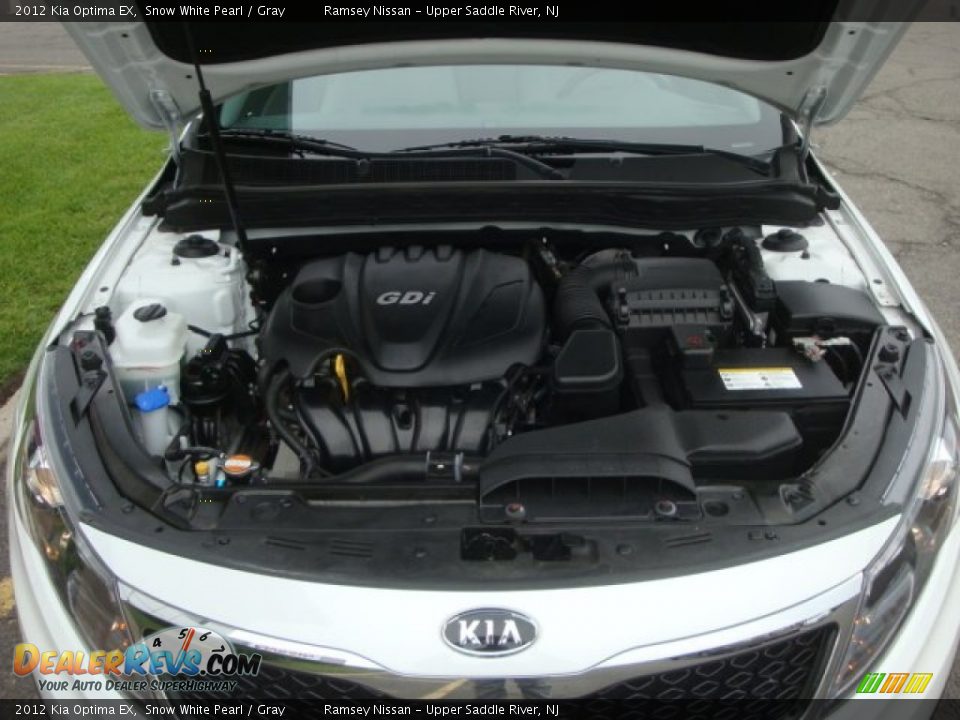 2012 Kia Optima EX Snow White Pearl / Gray Photo #24