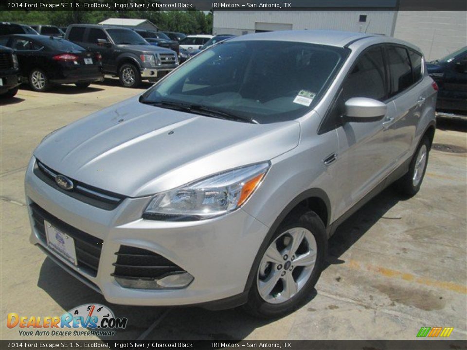 2014 Ford Escape SE 1.6L EcoBoost Ingot Silver / Charcoal Black Photo #2