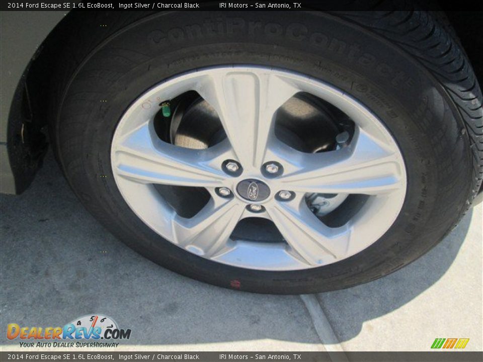 2014 Ford Escape SE 1.6L EcoBoost Ingot Silver / Charcoal Black Photo #8