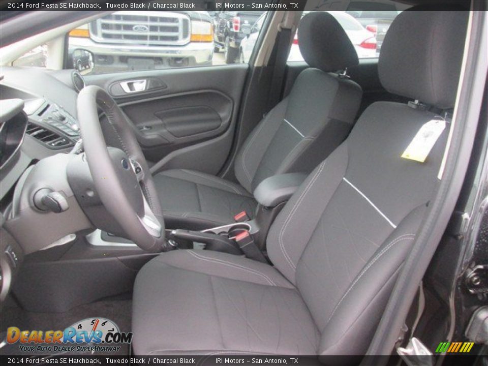 2014 Ford Fiesta SE Hatchback Tuxedo Black / Charcoal Black Photo #9