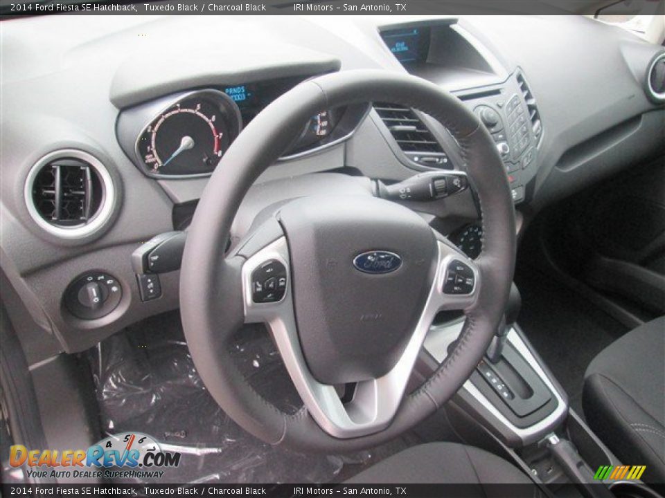 2014 Ford Fiesta SE Hatchback Tuxedo Black / Charcoal Black Photo #10