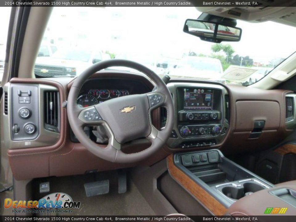 2014 Chevrolet Silverado 1500 High Country Crew Cab 4x4 Brownstone Metallic / High Country Saddle Photo #12