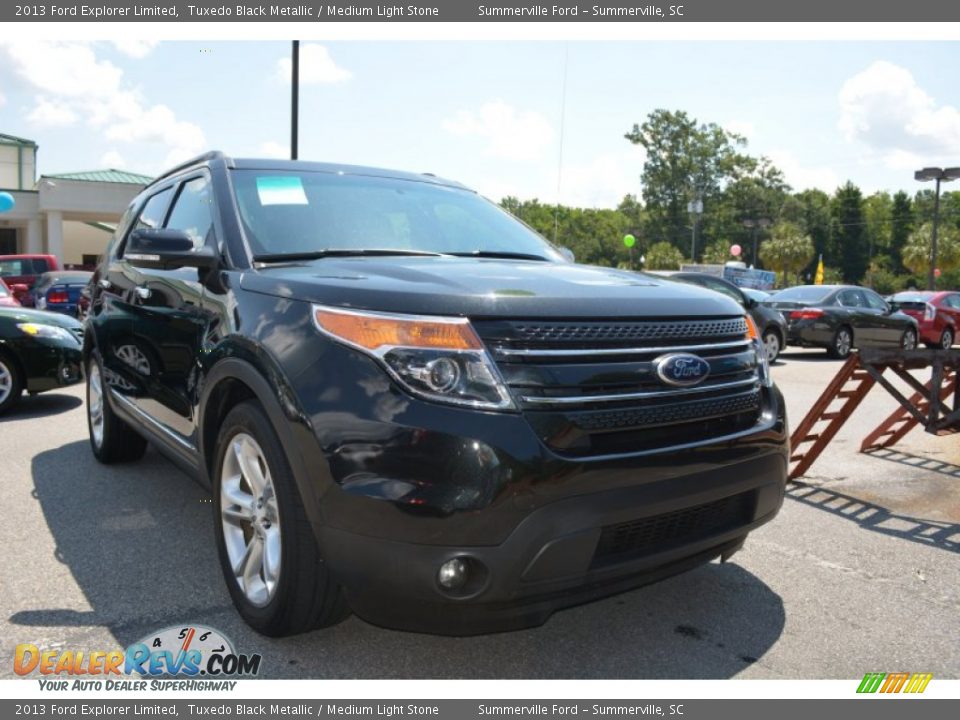 2013 Ford Explorer Limited Tuxedo Black Metallic / Medium Light Stone Photo #1