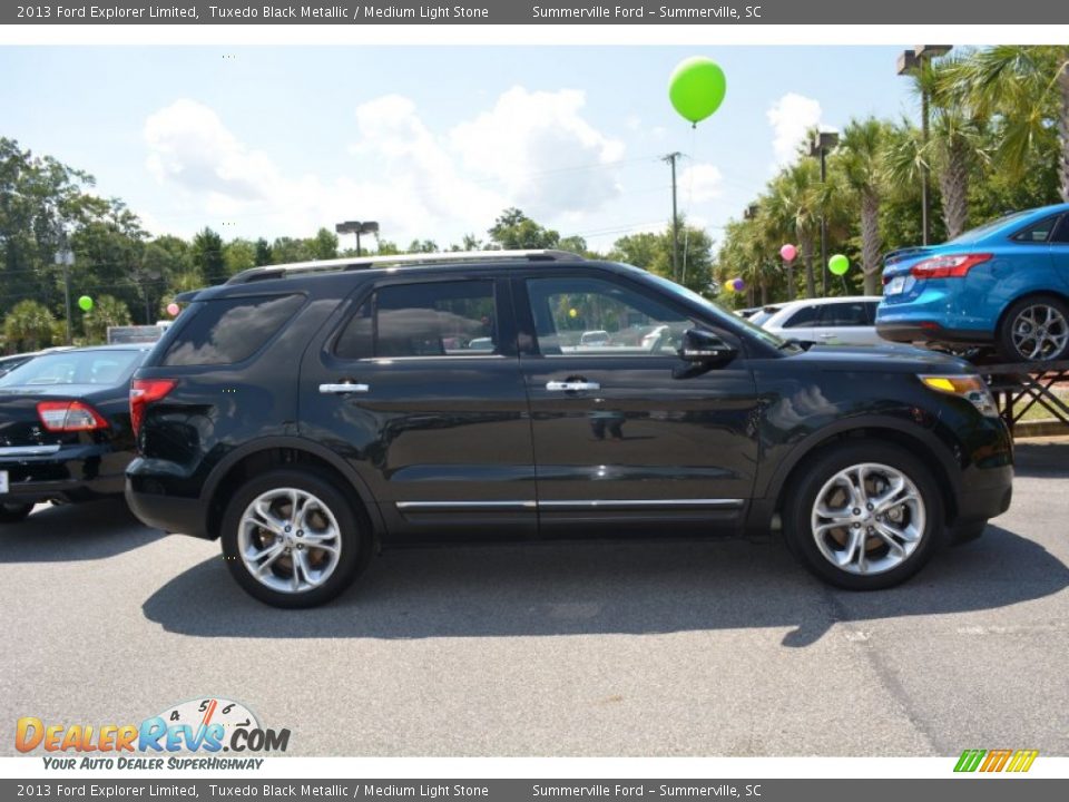 2013 Ford Explorer Limited Tuxedo Black Metallic / Medium Light Stone Photo #2