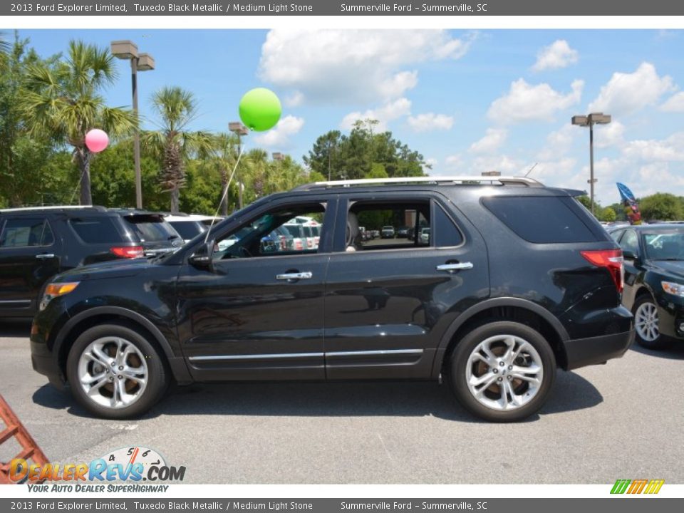 2013 Ford Explorer Limited Tuxedo Black Metallic / Medium Light Stone Photo #6