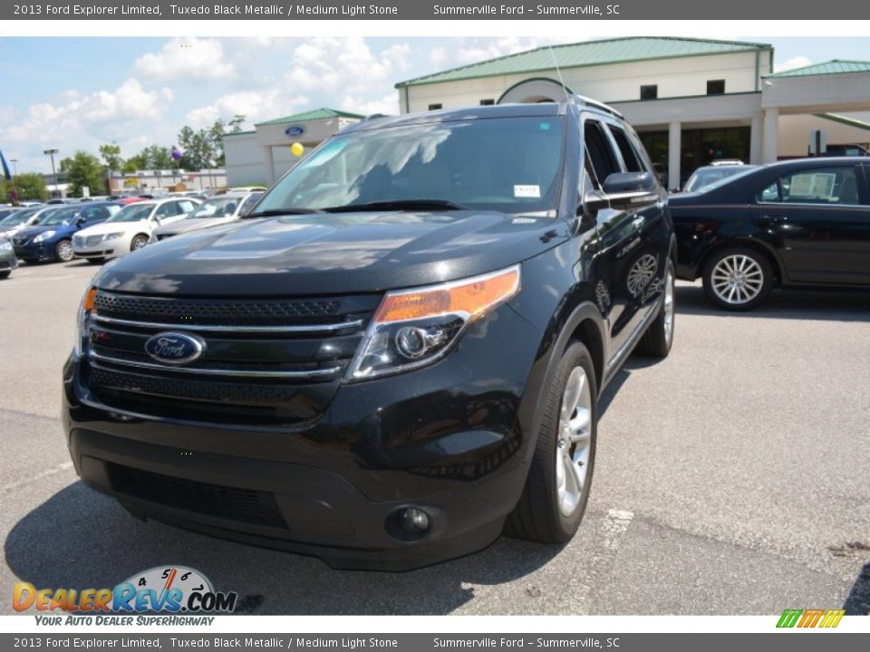 2013 Ford Explorer Limited Tuxedo Black Metallic / Medium Light Stone Photo #8
