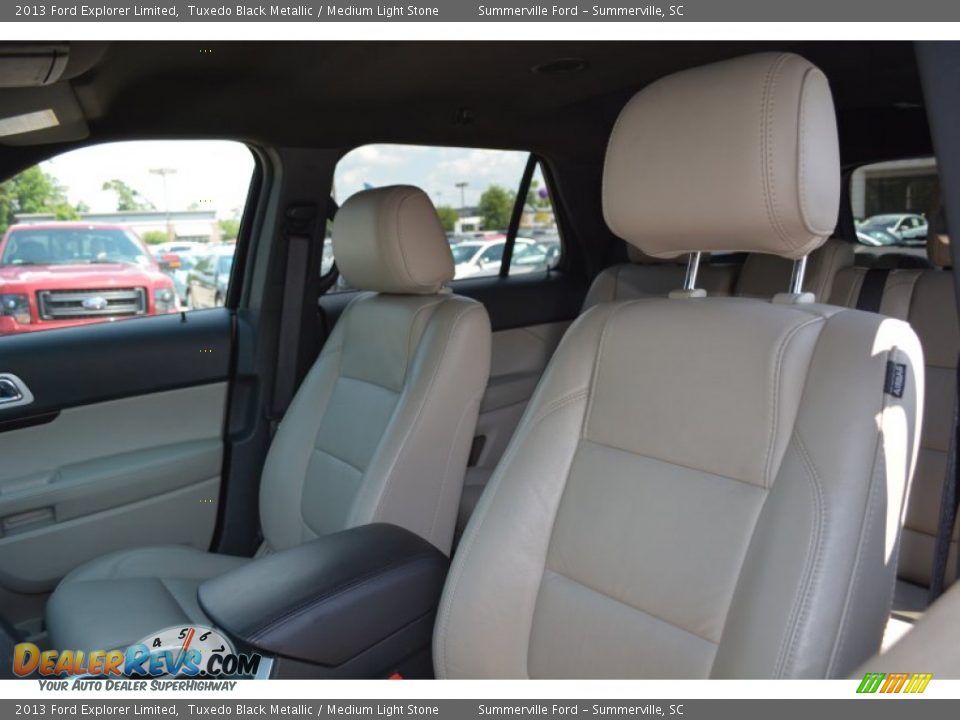 2013 Ford Explorer Limited Tuxedo Black Metallic / Medium Light Stone Photo #13